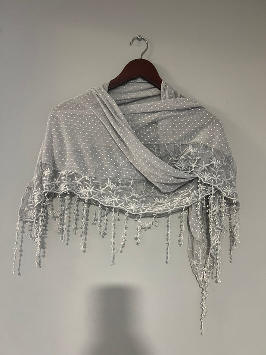 Boho fringed shawl scarf