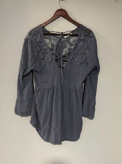 Sheer festival boho top L