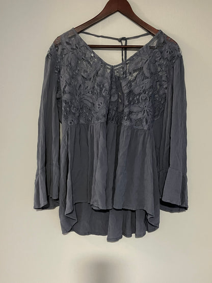 Sheer festival boho top L